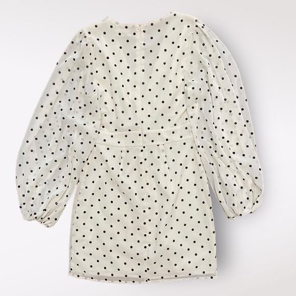 Urban Outfitters Willow Plunging Polka Dot mini Short Dress Size‎ Small - Picture 3 of 10